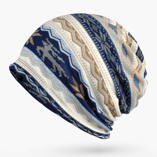 Women-Cotton-Print-Bonnet-Cap-Comfortable-Multi-function-Neck-Scarves-Casual-Windproof-Visor-Hat-1196885