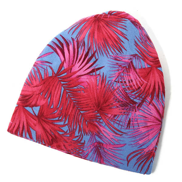 Women-Cotton-Printing-Leaf-Beanies-Cap-Dual-Use-Ear-Protection-Scarf-and-Hat-1196886