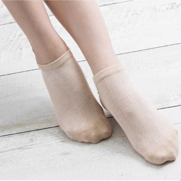 Women-Cotton-Solid-Short-Socks-Soft-Breathable-Mesh-Casual-Invisible-Boat-Socks-1132060