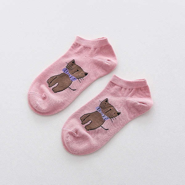 Women-Cute-Cartoon-Cats-Pattern-Boat-Socks-Casual-Harajuku-Style-Cotton-Breathable-Socks-1169596