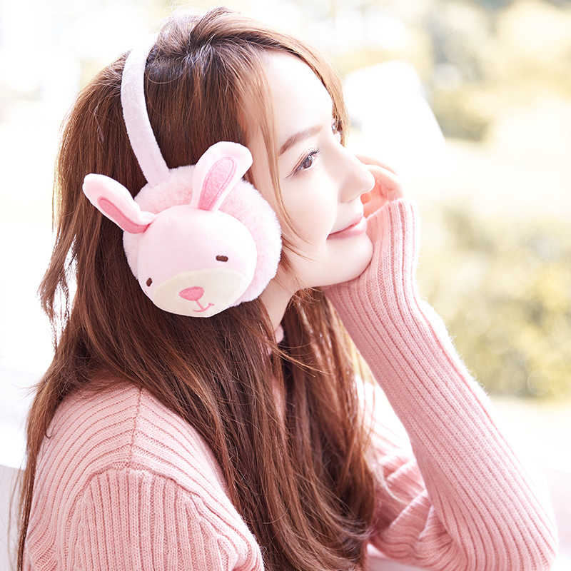 Women-Cute-Rabbit-Pig-Pattern-Warm-Earmuff-Plush-Windproof-Ear-Warmer-1405775