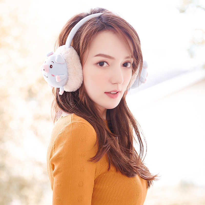 Women-Cute-Rabbit-Pig-Pattern-Warm-Earmuff-Plush-Windproof-Ear-Warmer-1405775