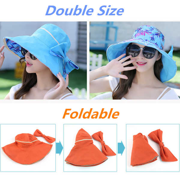 Women-Double-Side-Wide-Birm-Summer-Sun-Hat-Gardening-Beach-Outdoor-Sunscreen-Visor-Cap-1152963