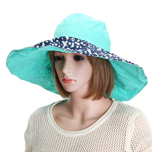 Women-Double-Sided-Wear-Outdooors-Beach-Sun-Protective-Hat-Driving-Anti-UV-Wide-Brim-Visor-Cap-1132713