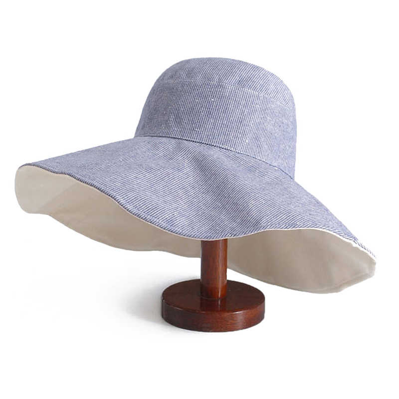 Women-Double-sided-Cotton-Linen-Floppy-Hat-Sunshade-Sun-Screen-Seaside-Hat-Stripe-Foldable-Hat-Bucke-1444769