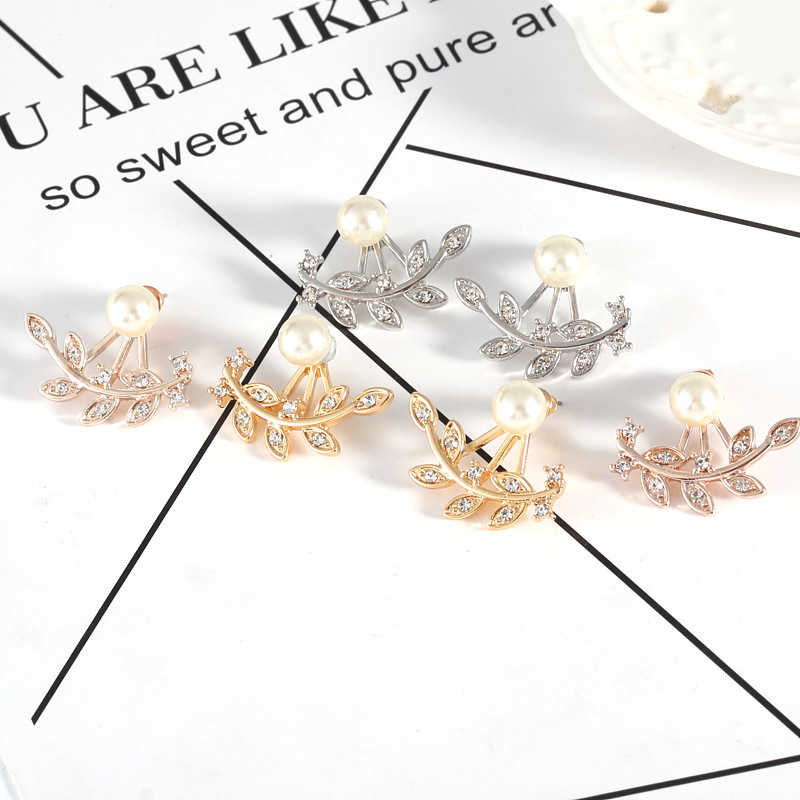 Women-Elegant-Rhinestone-Leaf-Pearl-Ear-Stud-Silver-Rose-Gold-Earrings-Gift-for-Female-1232325
