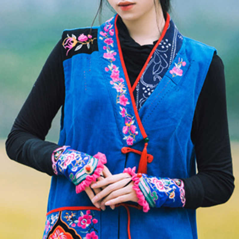 Women-Embroidered-Flower-Glove-Dance-Long-Sleeves-Half-Finger-Wrist-Gloves-1340532