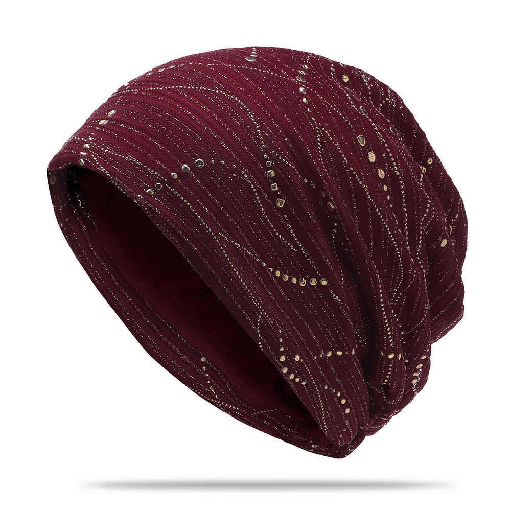 Women-Ethnic-Cotton-Breathable-Beanie-Cap-Fashion-Print-Brimless-Cap-1322803