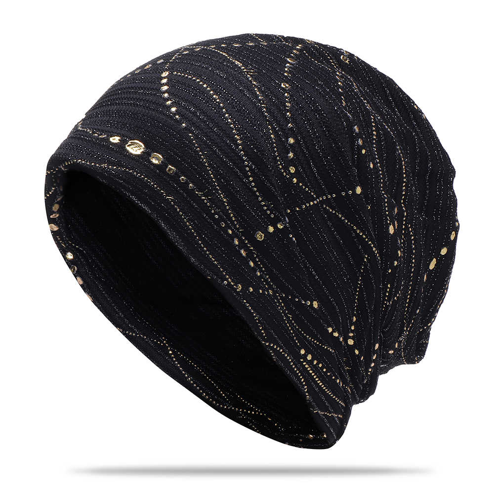 Women-Ethnic-Cotton-Breathable-Beanie-Cap-Fashion-Print-Brimless-Cap-1322803