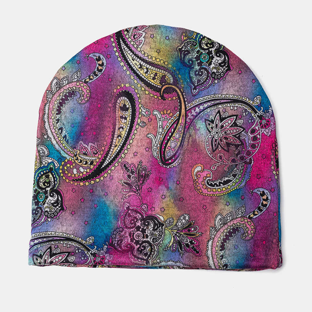 Women-Ethnic-Style-Cap-Printed-Adjustable-Beanie-Hat-1536856