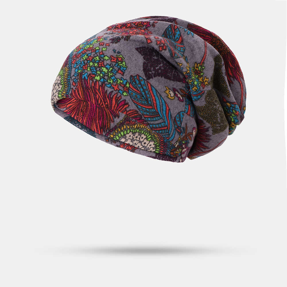 Women-Ethnic-Style-Cap-Printed-Beanie-Hat-1536860