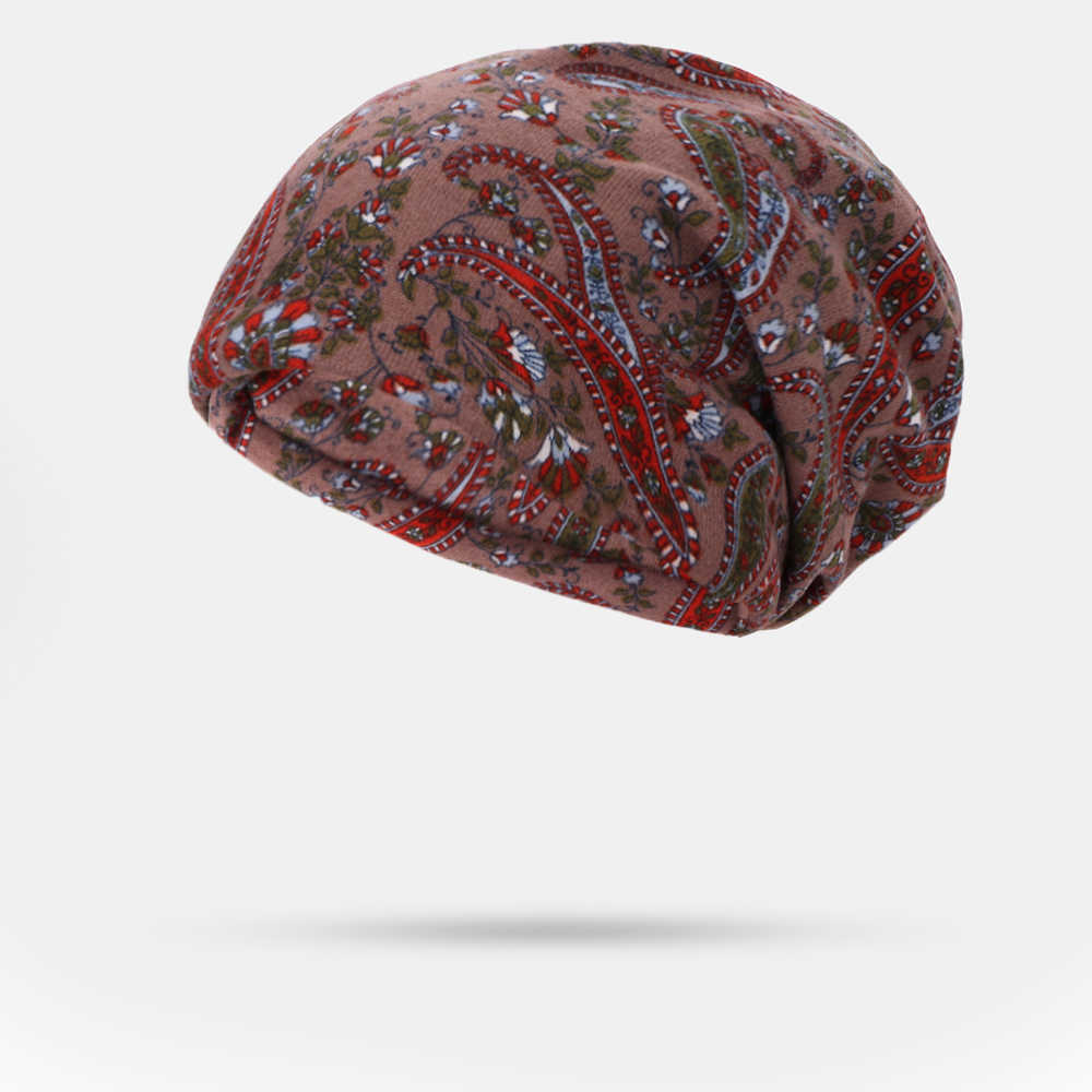 Women-Ethnic-Style-Cap-Printed-Beanie-Hat-1536860