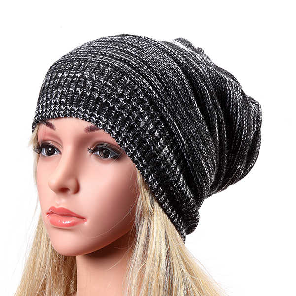 Women-Fashion-Knitted-Woolen-Stripe-Beanie-Hat-Casual-Foldable-Warm-Head-Cap-959622