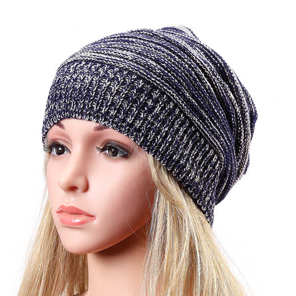 Women-Fashion-Knitted-Woolen-Stripe-Beanie-Hat-Casual-Foldable-Warm-Head-Cap-959622