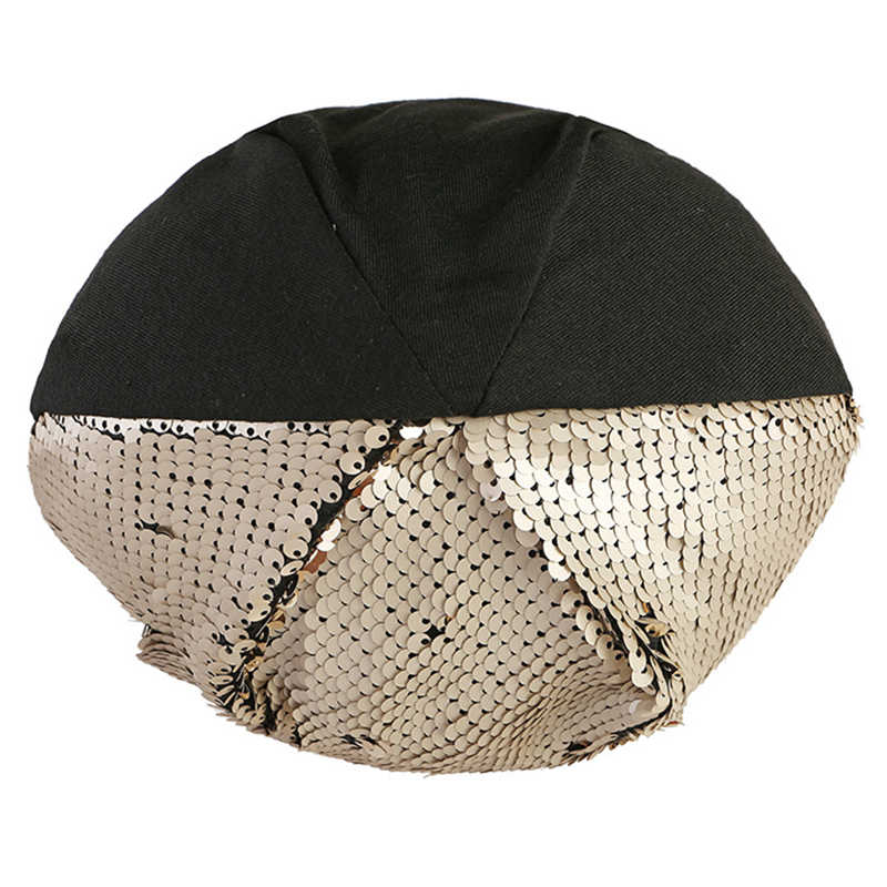 Women-Fashion-Sequin-Muslim-Chemical-Skull-Cap-Outdoor-Double-Layers-Earmuffs-Beanie-1334768