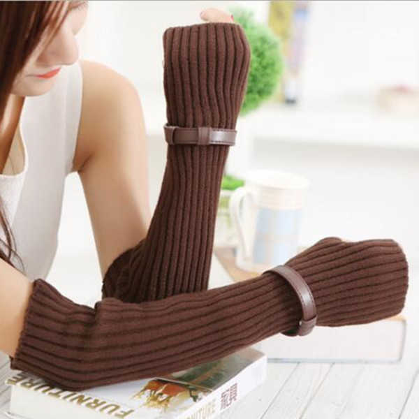 Women-Fingerless-Stripe-Design-Knitted-Long-Gloves-Winter-Warm-Crochet-Mittens-1215409