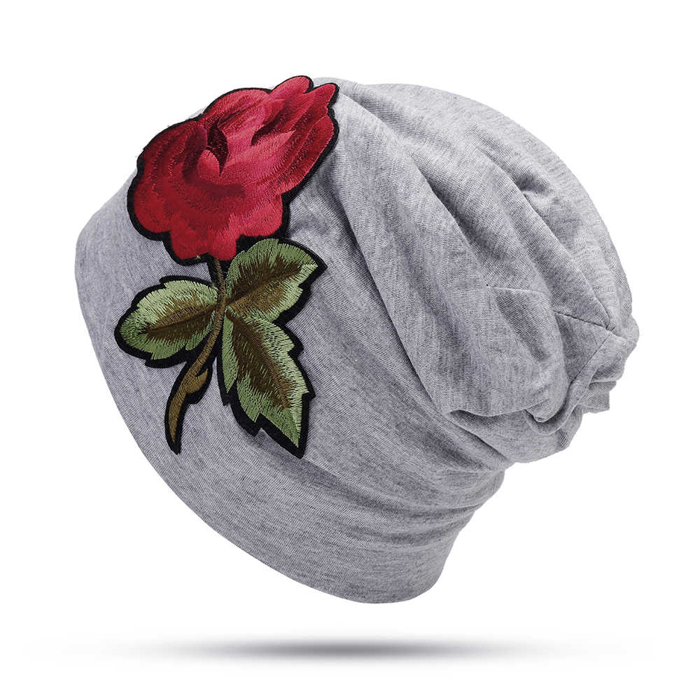 Women-Floral-Ethnic-Embroidery-Beanie-Hat-Outdoor-Vintage-Slouch-Cotton-Skullcap-Chemo-Caps-1382452