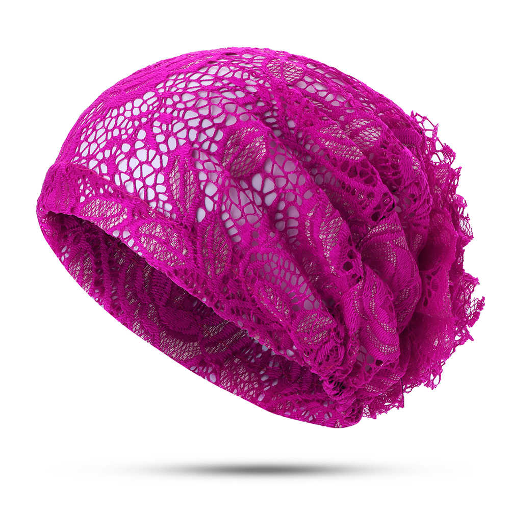 Women-Flower-Hollow-Lace-Beanie-Hat-Ethnic-Turban-Chemo-Cap-1406379