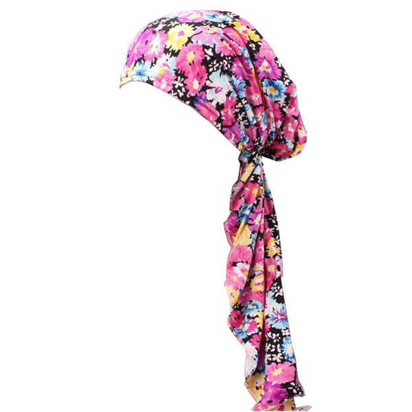 Women-Flower-Printing-Muslim-Cotton-Turban-Cap-Elastic-Casual-Breathable-Beanies-1203119