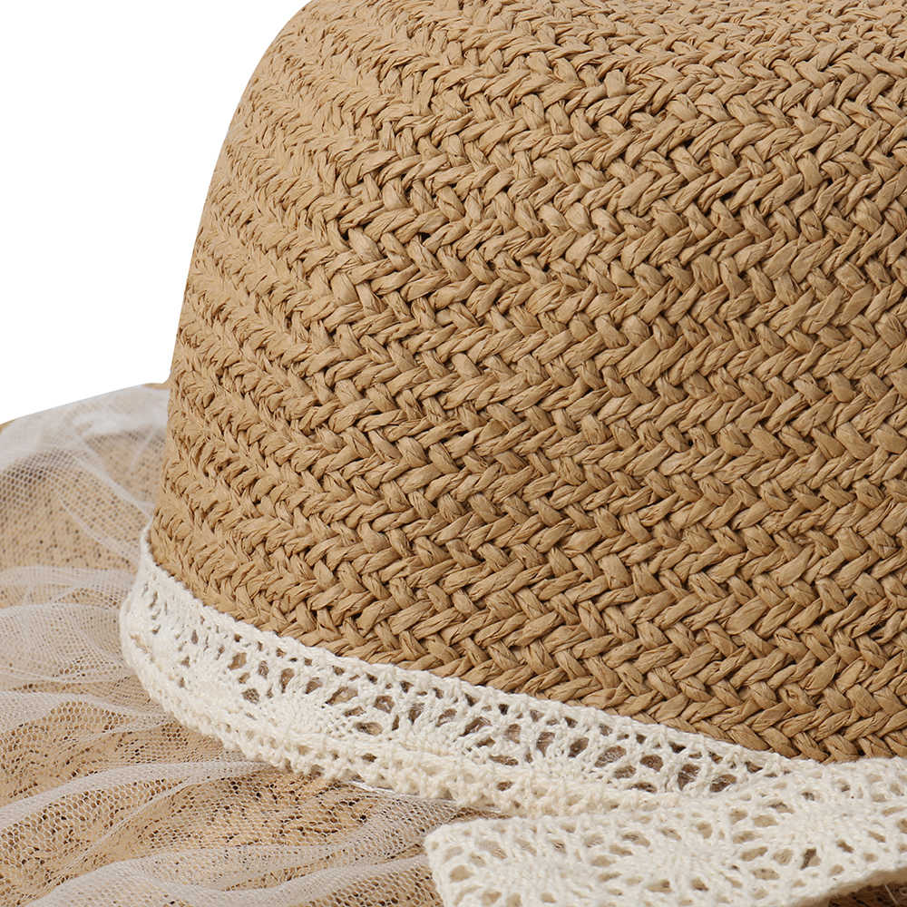 Women-Foldable-Lace-Bow-Sunscreen-Bucket-Straw-Hat-Outdoor-Casual-Travel-Beach-Sea-Floppy-Hat-1457310