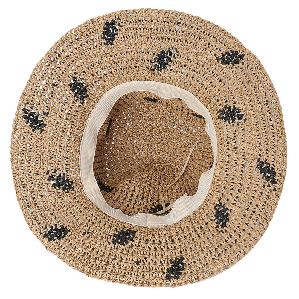 Women-Foldable-Sunscreen-Bucket-Straw-Hat-Outdoor-Casual-Travel-Beach-Sea-Floppy-Hat-1455321