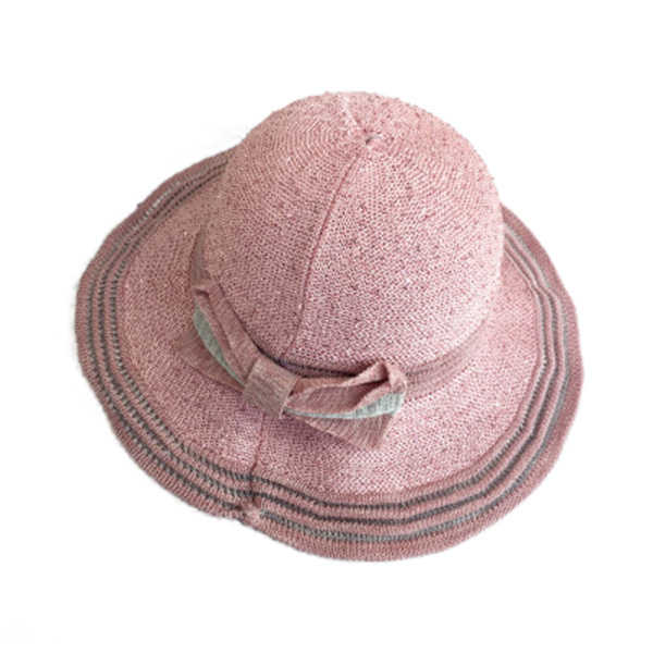 Women-Foldable-Sunshade-Beach-Hat-Outdoor-Breathable-Bowknot-Bucket-Cap-1173326