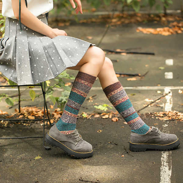 Women-Girl-Patchwork-Harajuku-Style-Long-Tube-Socks-Casual-Cotton-Warm-Elastic-Stockings-1244142