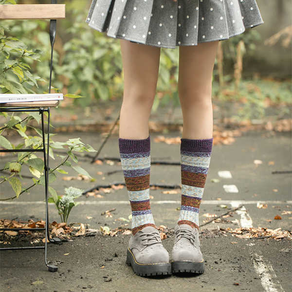 Women-Girl-Patchwork-Harajuku-Style-Long-Tube-Socks-Casual-Cotton-Warm-Elastic-Stockings-1244142