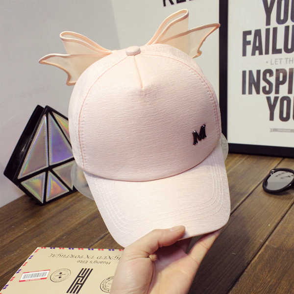 Women-Girls-Big-Bowknot-Baseball-Cap-Lovely-Casual-Cotton-Sunshade-Bow-Visor-Hat-1139235