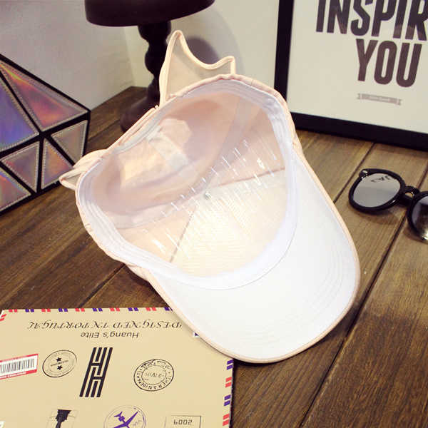 Women-Girls-Big-Bowknot-Baseball-Cap-Lovely-Casual-Cotton-Sunshade-Bow-Visor-Hat-1139235