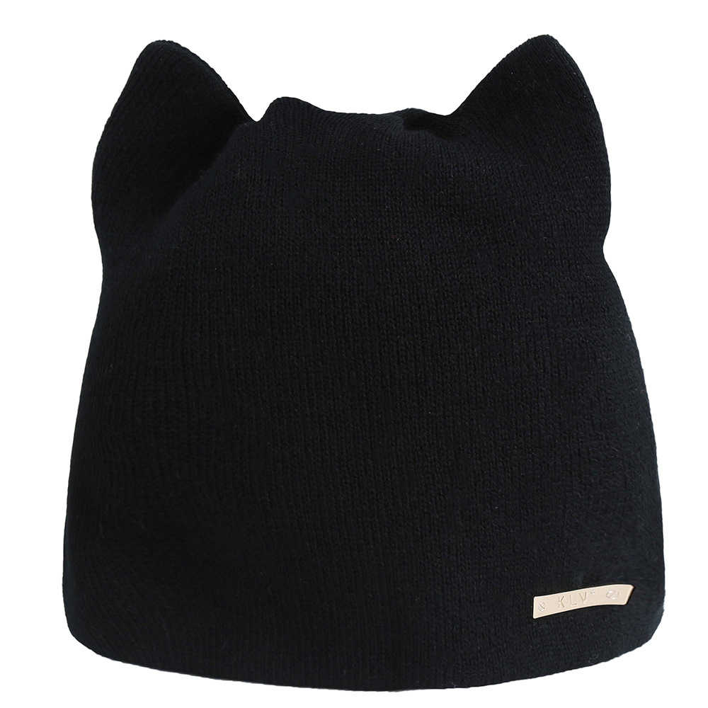 Women-Girls-Winter-Cat-Ears-Knit-Cap-Earmuffs-Warm-Beanie-Hat-Skullcap-1369812