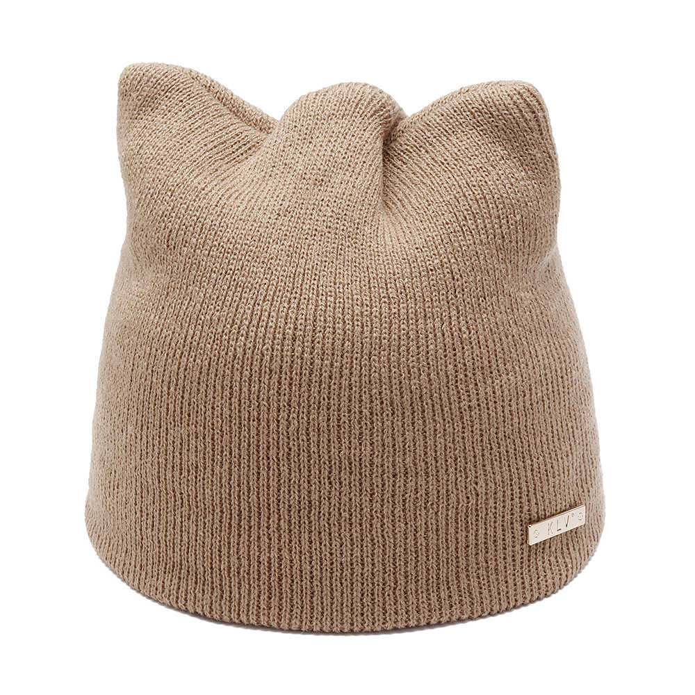 Women-Girls-Winter-Cat-Ears-Knit-Cap-Earmuffs-Warm-Beanie-Hat-Skullcap-1369812