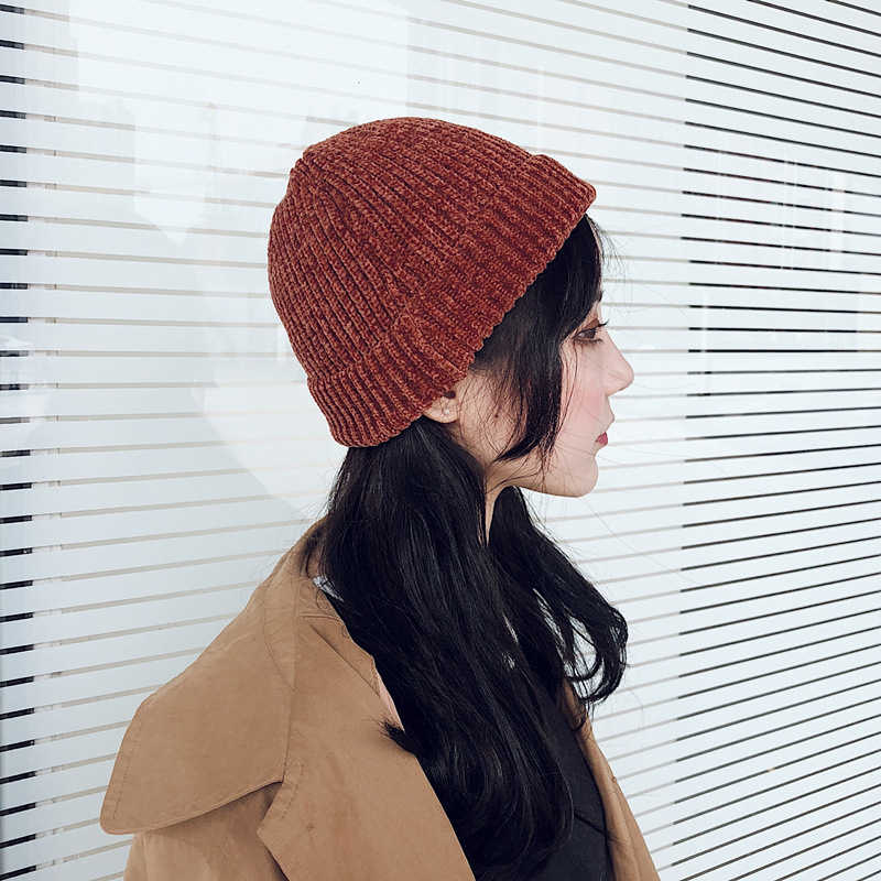 Women-Girls-Winter-Chic-Street-Hip-Hop-Hat-Rolled-Cuff-Knit-Melon-Cap-Beanie-Skullcap-1369175