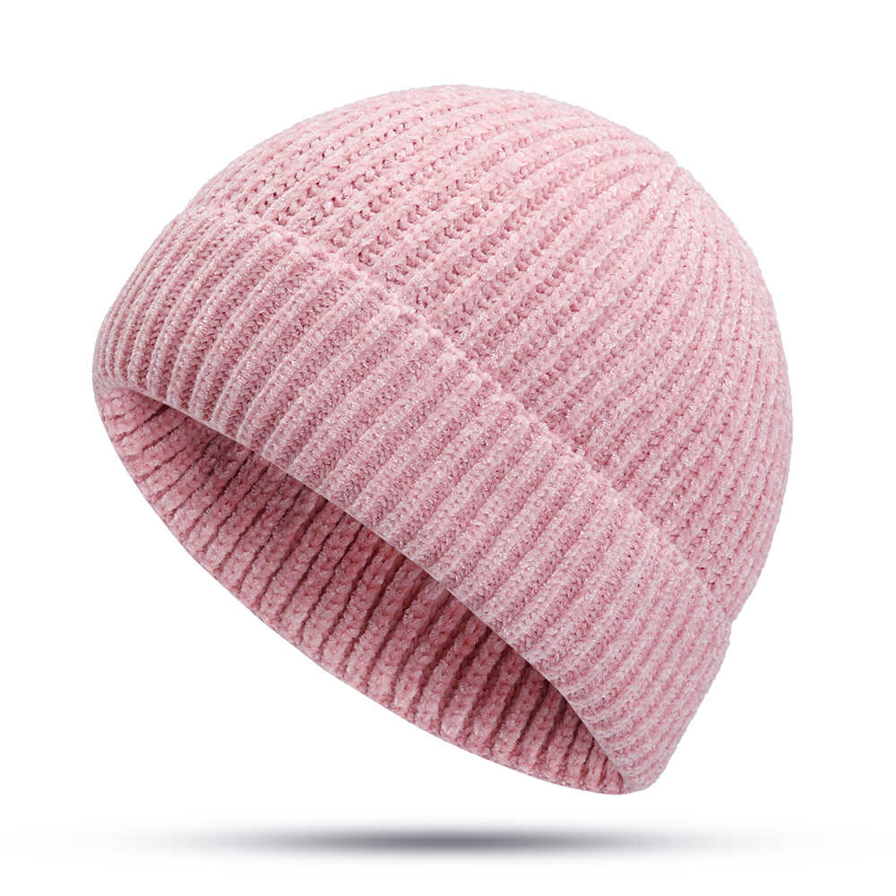 Women-Girls-Winter-Chic-Street-Hip-Hop-Hat-Rolled-Cuff-Knit-Melon-Cap-Beanie-Skullcap-1369175