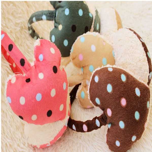 Women-Girls-Winter-Cute-Dot-Print-Hearts-Shape-Fur-Warm-Earmuffs-955079