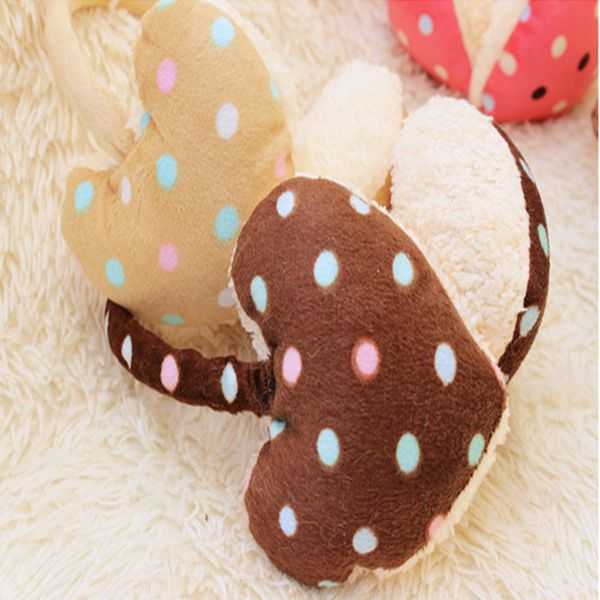 Women-Girls-Winter-Cute-Dot-Print-Hearts-Shape-Fur-Warm-Earmuffs-955079