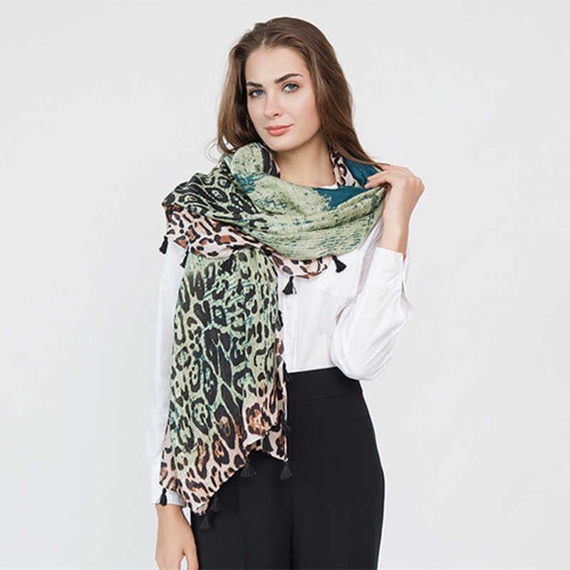 Women-Gradient-Leopard-Print-Fashion-Tassel-Fringe-Banquet-Leisure-Scarf-1403921