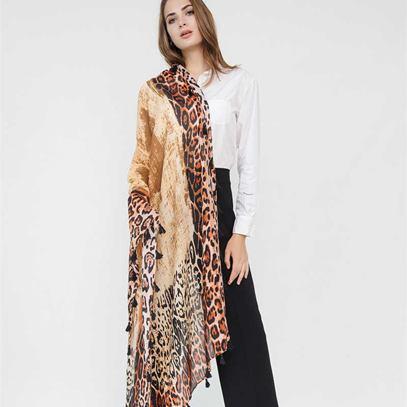 Women-Gradient-Leopard-Print-Fashion-Tassel-Fringe-Banquet-Leisure-Scarf-1403921