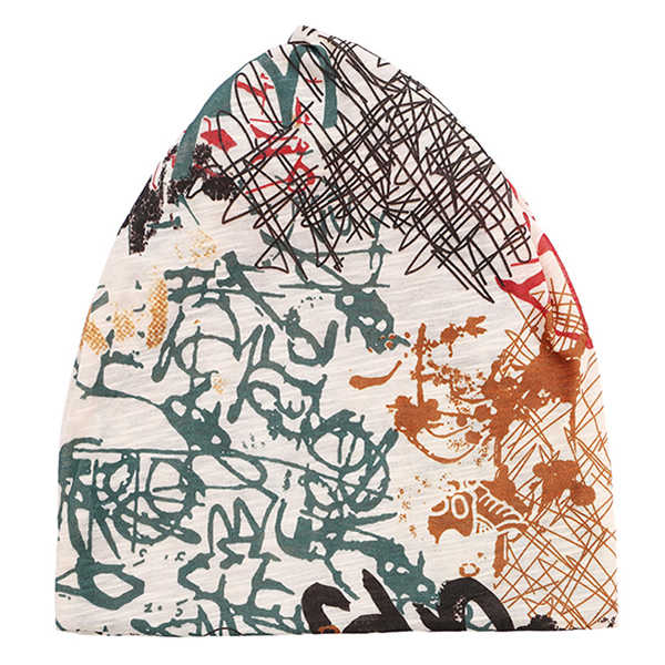 Women-Graffiti-Cotton-Beanies-Cap-Casual-Warm-Skullies-Bonnet-Hat-1194064