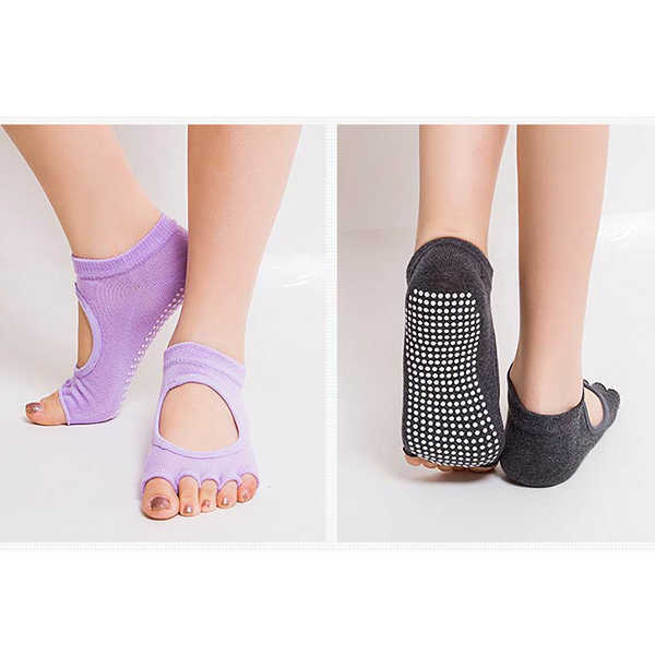 Women-Half-Five-Fingers-Cotton-Half-Toe-Yoga-Socks-Anti-Slip-Peep-Toe-Non-Slip-Ankle-Yoga-Socks-1148795