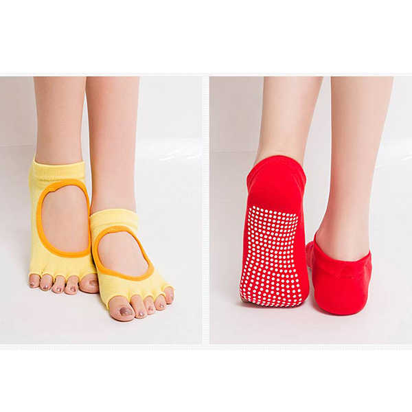 Women-Half-Five-Fingers-Cotton-Half-Toe-Yoga-Socks-Anti-Slip-Peep-Toe-Non-Slip-Ankle-Yoga-Socks-1148795