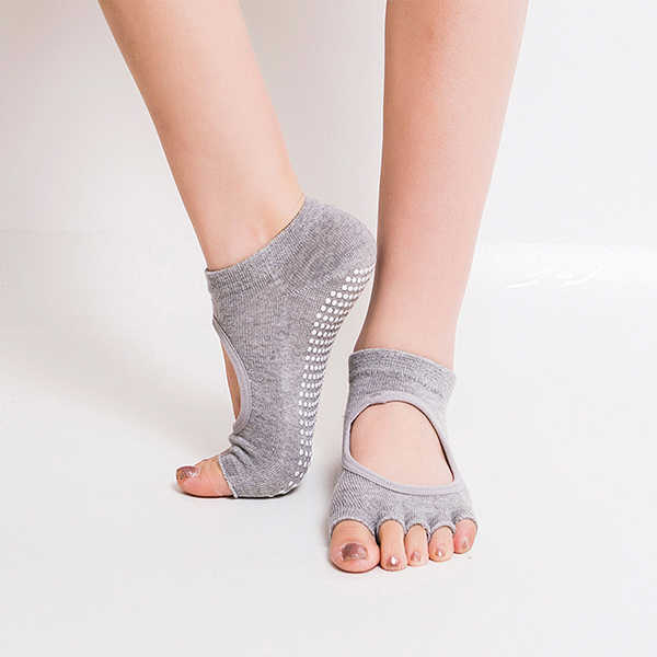 Women-Half-Five-Fingers-Cotton-Half-Toe-Yoga-Socks-Anti-Slip-Peep-Toe-Non-Slip-Ankle-Yoga-Socks-1148795