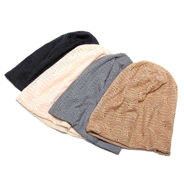 Women-Hollow-Cotton-Knitted-Beanie-Hat-Casual-Breathable-Skullies-Hedging-Cap-1178033