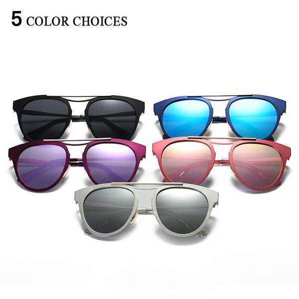 Women-Irregular-Polarized-Glasses-Fashion-Cat-Eye-Metal-Frame-Outdooors-Sun-Glassess-Multi-Color-1133281