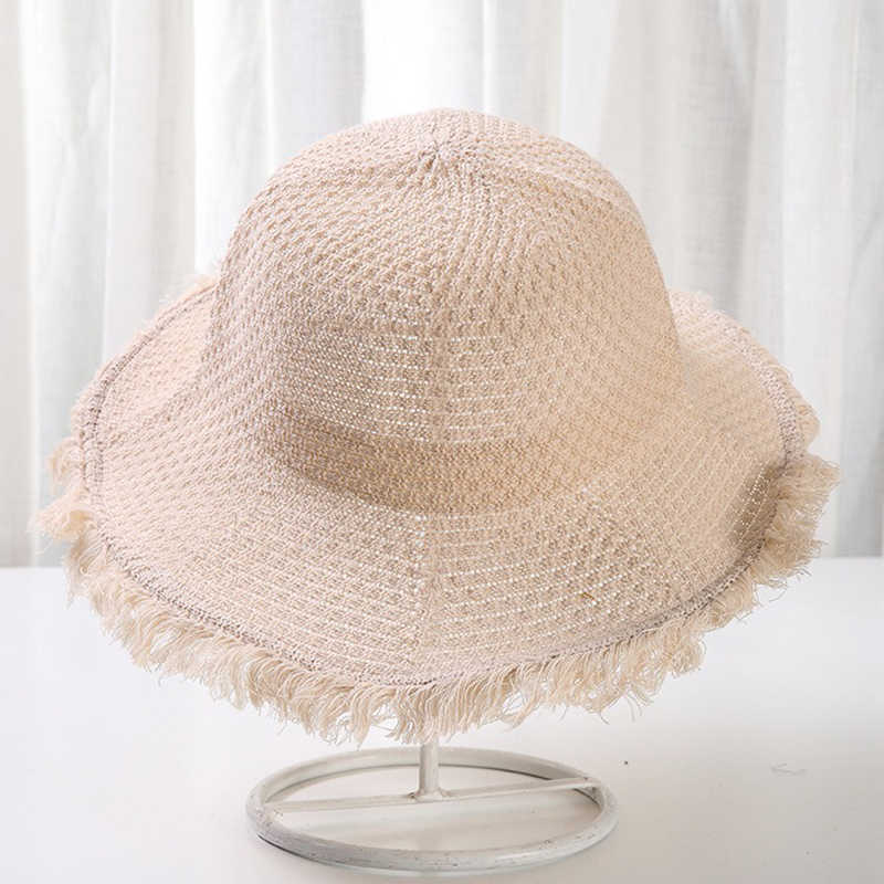 Women-Knit-Hollow-Fisherman-Hat-Female-Wide-Brimmed-Cotton-Visor-Bucket-Hat-1431619