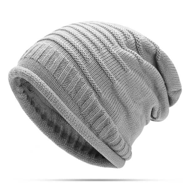 Women-Knitted-Woolen-Stripe-Beanie-Hat-Casual-Foldable-Warm-Head-Cap-952052