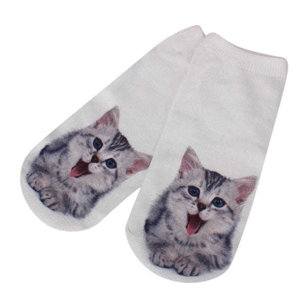 Women-Ladies-3D-Printed-Animal-Pattern-Socks-Cute-Cat-Low-Cut-Ankle-Hosiery-1032339