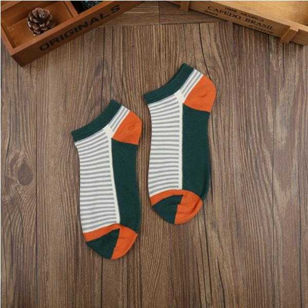 Women-Ladies-Cotton-Stripe-Ankle-Socks-Patchwork-Striped-Comfortable-Boat-Socks-1128012