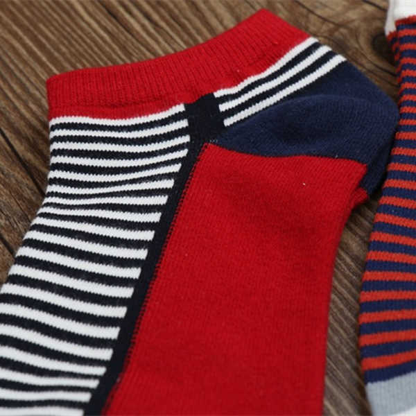 Women-Ladies-Cotton-Stripe-Ankle-Socks-Patchwork-Striped-Comfortable-Boat-Socks-1128012