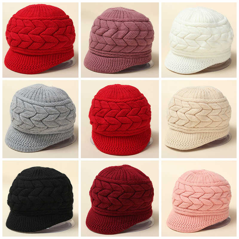 Women-Ladies-Crochet-Knitted-Cotton-Blend-Beret-Hat-Soft-Warm-Plush-Linen-Ski-Baseball-Cap-1081991